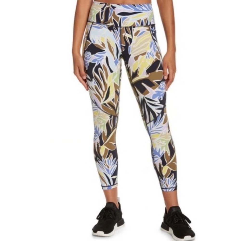 Sweaty Betty Multicolor Leaf Print Leggings